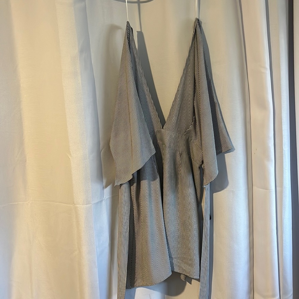 Stripe Back Strap Dress, Size L